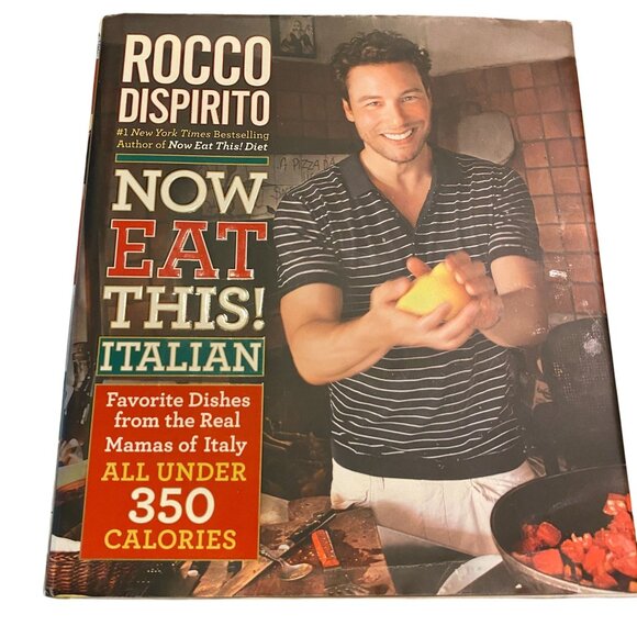 Rocco Dispirito cookbook lot Now eat this Italian comfort foods diet recipe book - Picture 2 of 8
